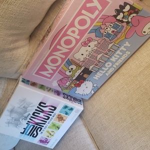 Hello Kitty Monopoly & Disney Side Kick Game Board New